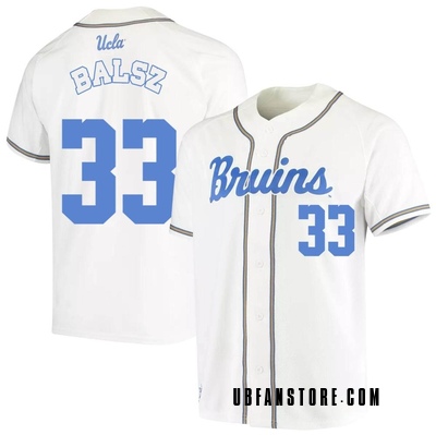 Men's Blake Balsz UCLA Bruins Replica Full-Button Baseball Jersey - White
