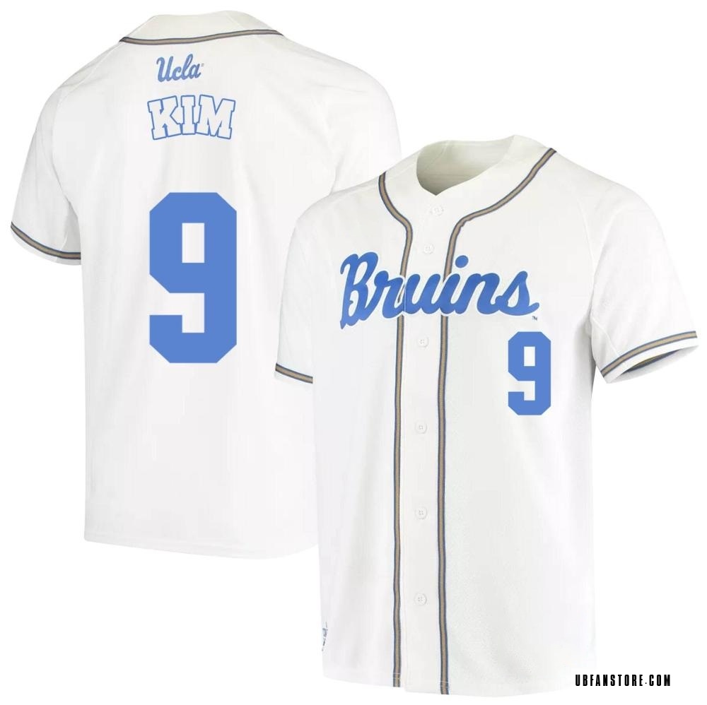 Men's Cameron Kim UCLA Bruins Replica Full-Button Baseball Jersey - White
