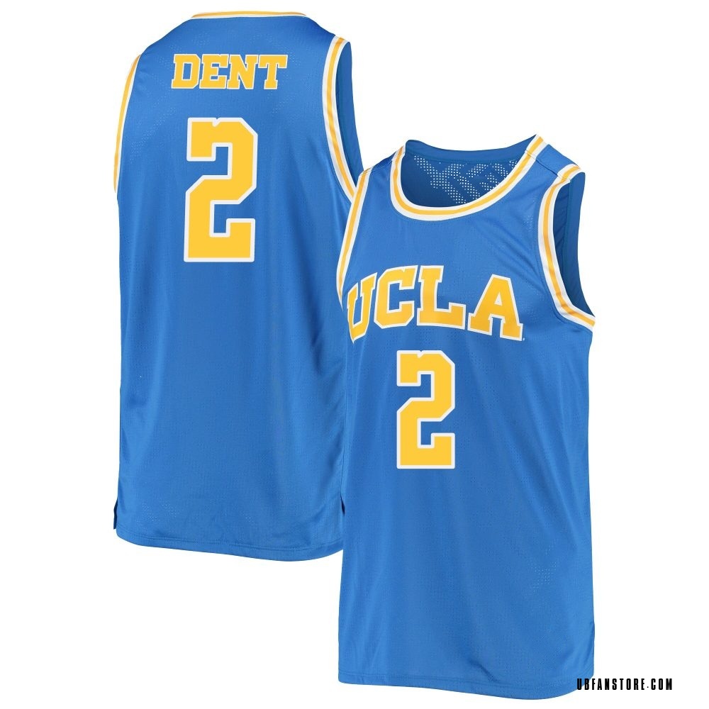 Men's Donovan Dent UCLA Bruins Replica Basketball Jersey - Blue