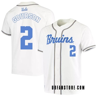 Men's Duce Gourson UCLA Bruins Replica Full-Button Baseball Jersey - White