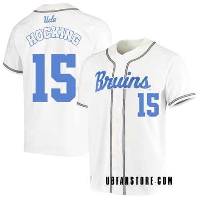 Men's Jarrod Hocking UCLA Bruins Replica Full-Button Baseball Jersey - White