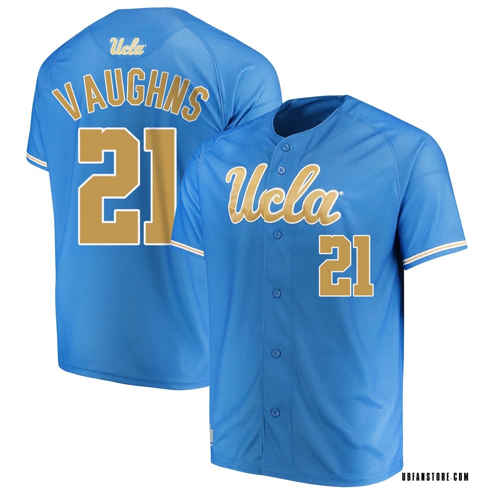 Men's JonJon Vaughns UCLA Bruins Replica Performance Baseball Jersey - Blue