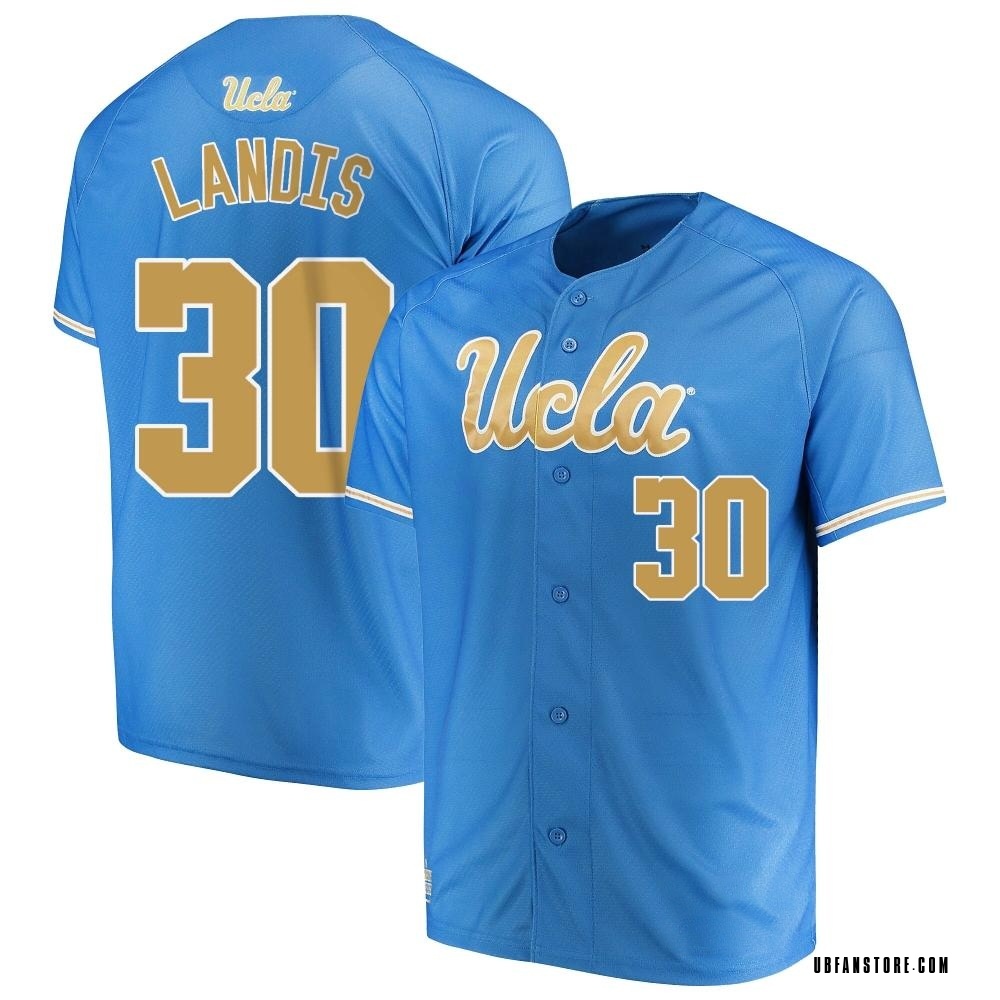 Men's Quintt Landis UCLA Bruins Replica Performance Baseball Jersey - Blue