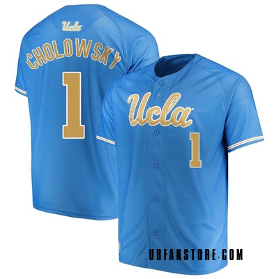 Men's Roch Cholowsky UCLA Bruins Replica Performance Baseball Jersey - Blue