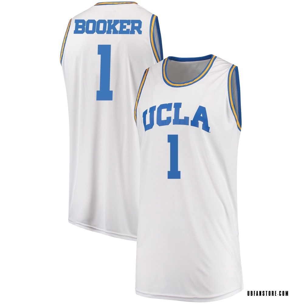 Men's Xavier Booker UCLA Bruins Replica Basketball Jersey - White