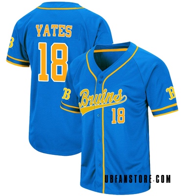 Youth Carson Yates UCLA Bruins Replica Colosseum Baseball Jersey - Blue