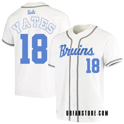 Youth Carson Yates UCLA Bruins Replica Full-Button Baseball Jersey - White