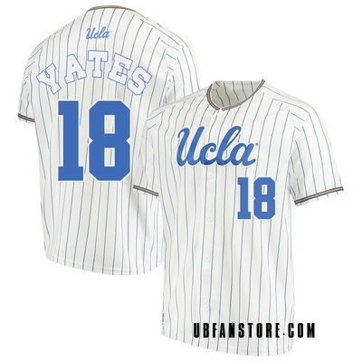 Youth Carson Yates UCLA Bruins Replica Performance Baseball Jersey - White