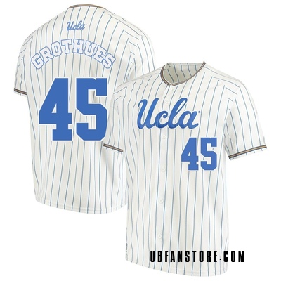 Youth Chris Grothues UCLA Bruins Replica Performance Baseball Jersey - White