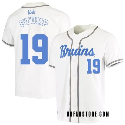Youth Landon Stump UCLA Bruins Replica Full-Button Baseball Jersey - White