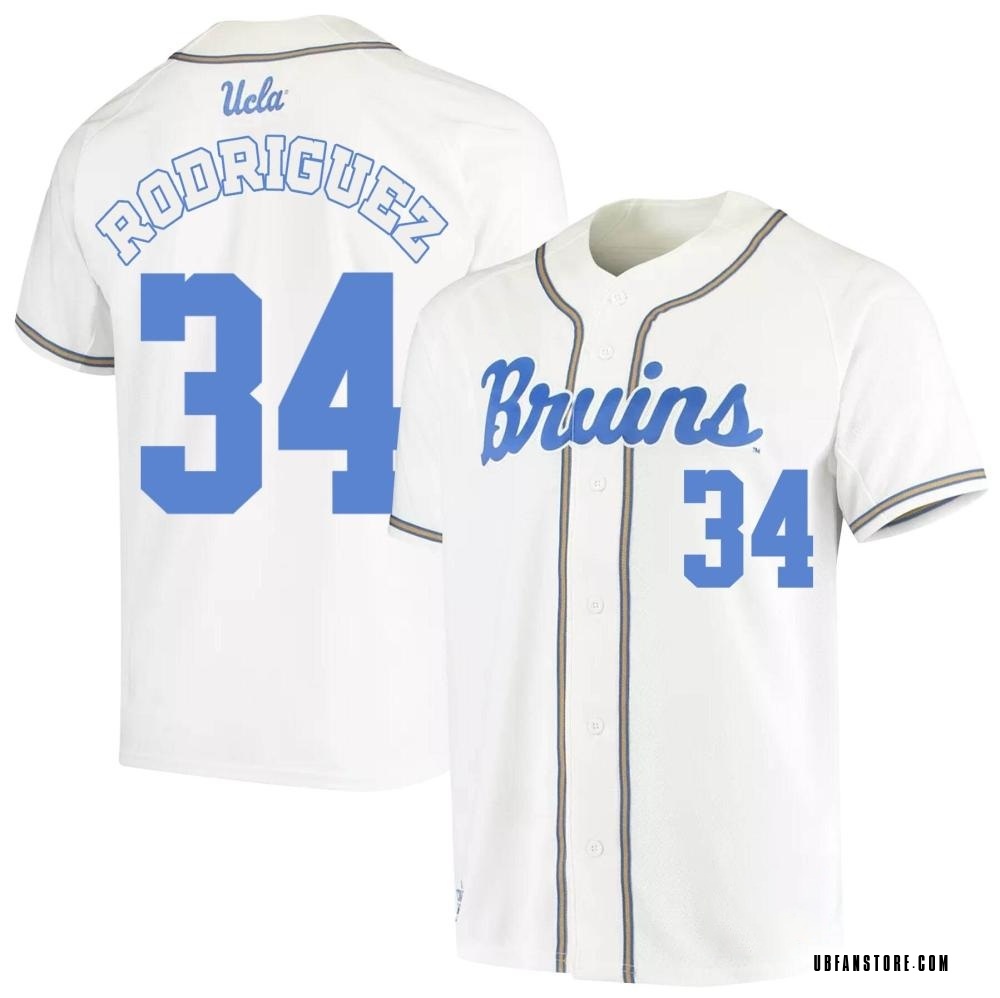 Youth Luke Rodriguez UCLA Bruins Replica Full-Button Baseball Jersey - White