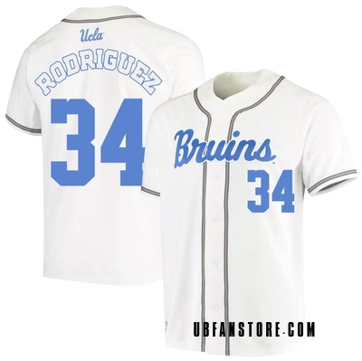 Youth Luke Rodriguez UCLA Bruins Replica Full-Button Baseball Jersey - White