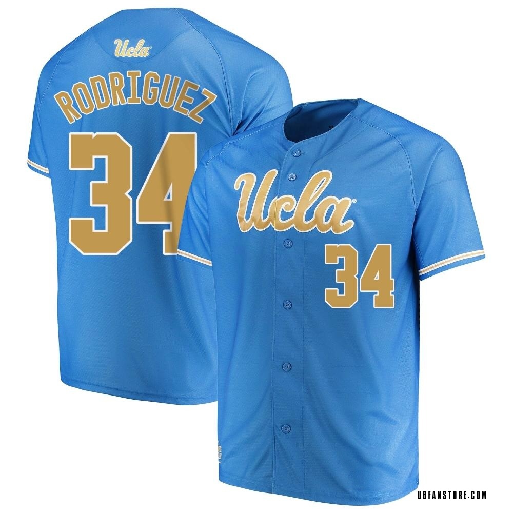 Youth Luke Rodriguez UCLA Bruins Replica Performance Baseball Jersey - Blue