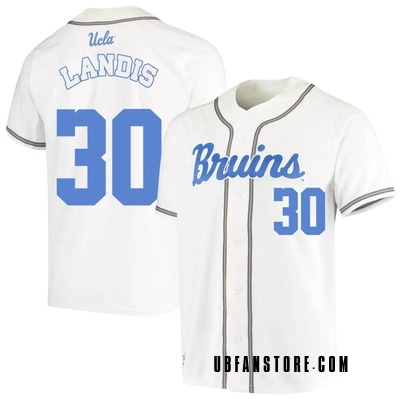 Youth Quintt Landis UCLA Bruins Replica Full-Button Baseball Jersey - White