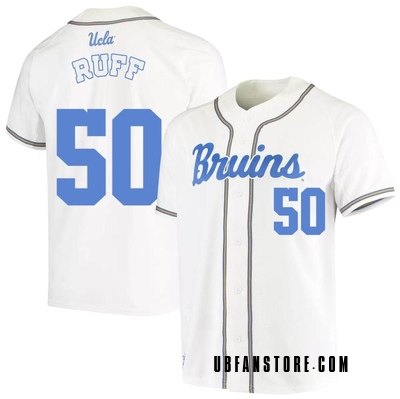 Youth Rashad Ruff UCLA Bruins Replica Full-Button Baseball Jersey - White