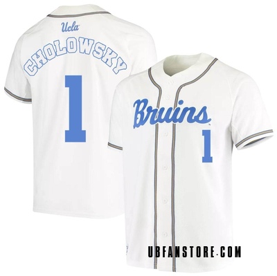 Youth Roch Cholowsky UCLA Bruins Replica Full-Button Baseball Jersey - White